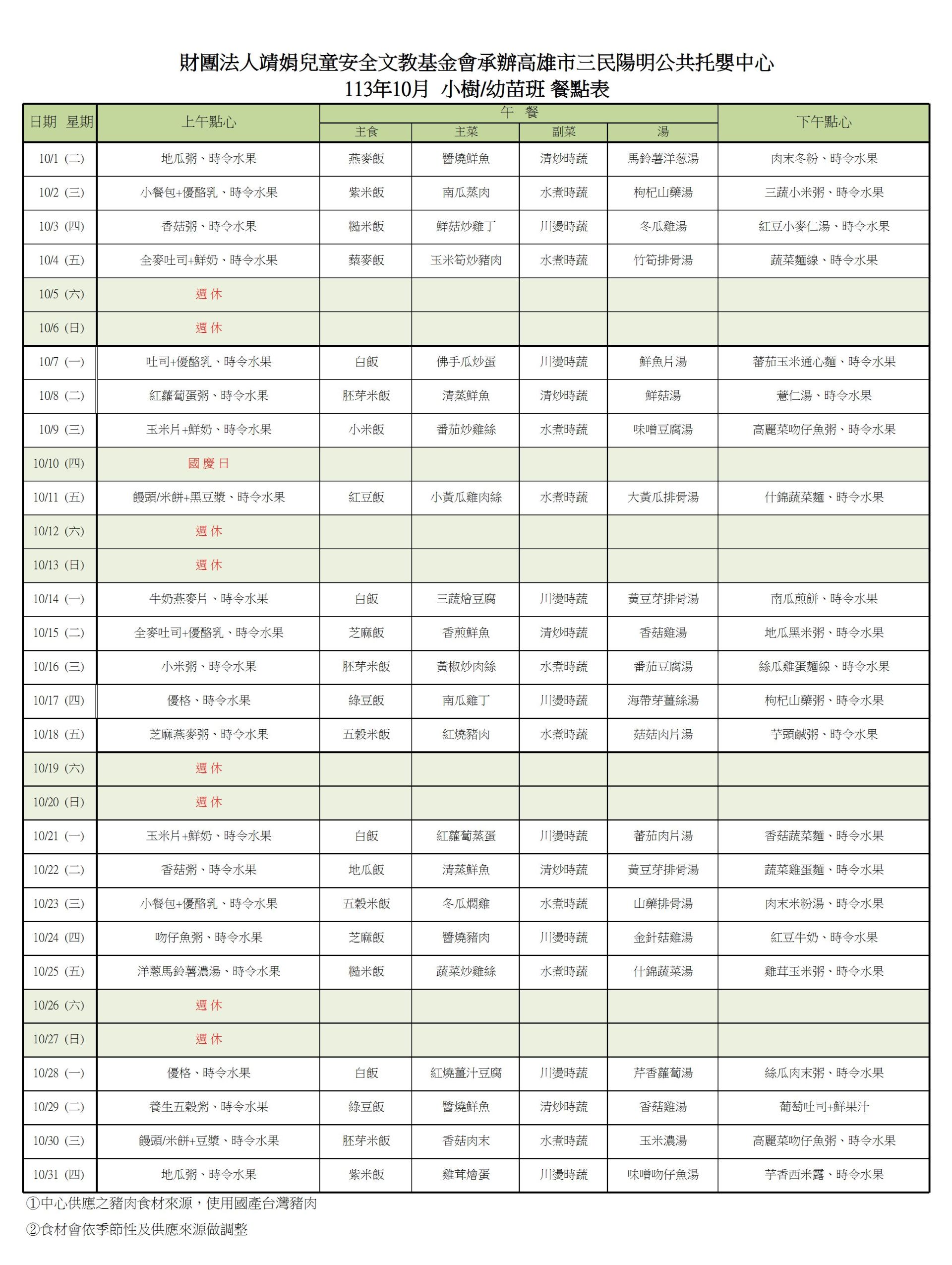 10月樹苗