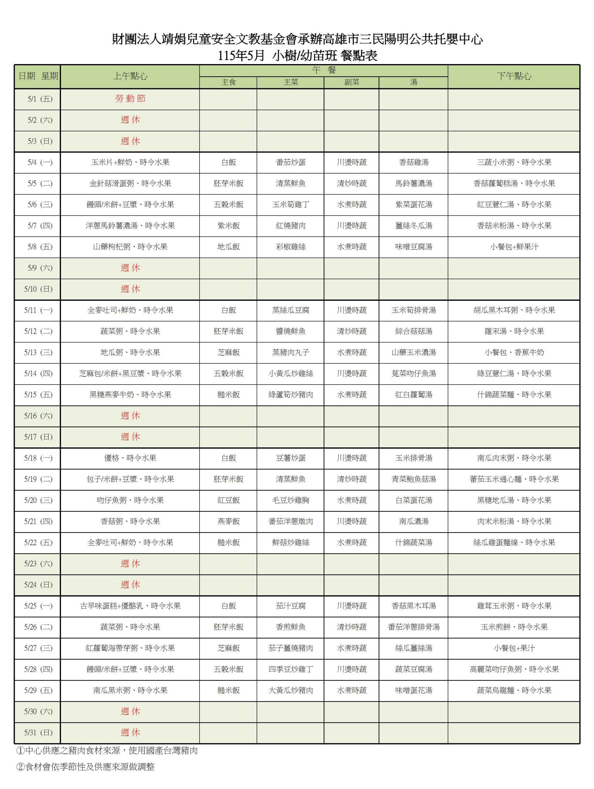 5月樹苗